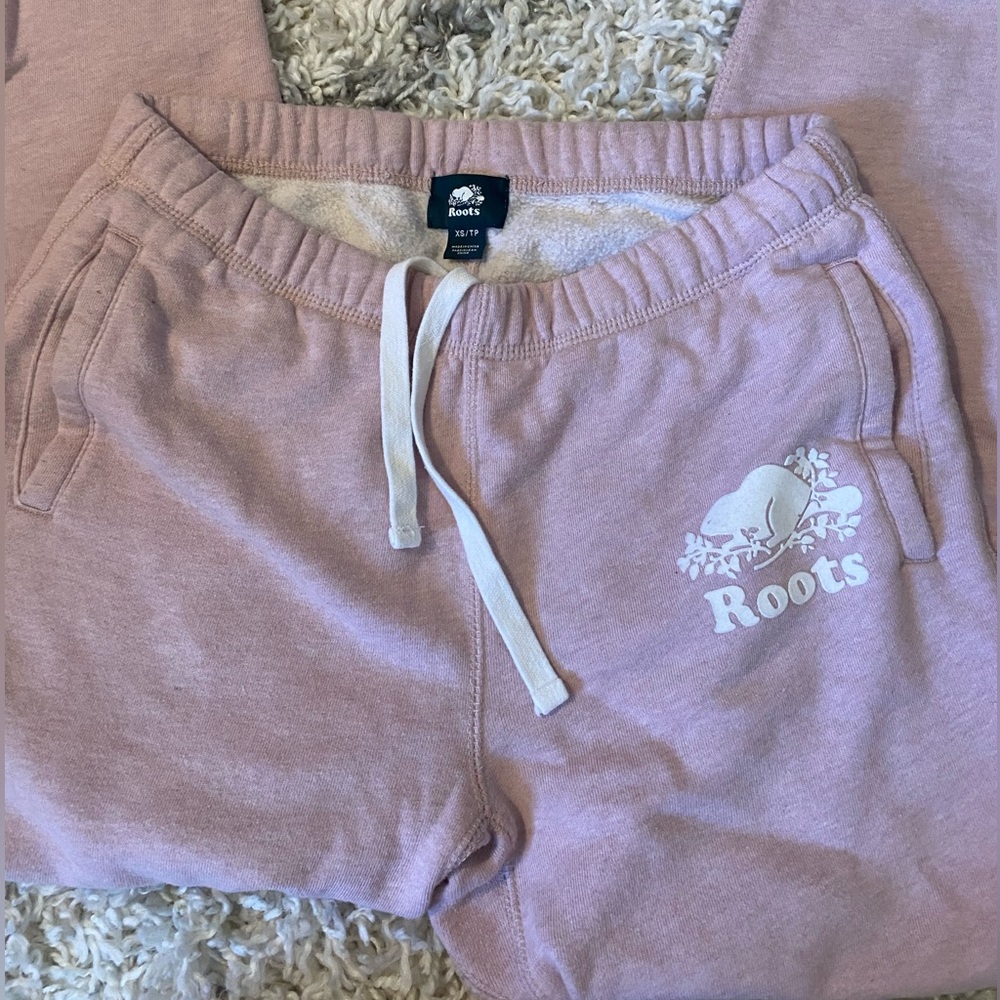 Roots original cut pink joggers